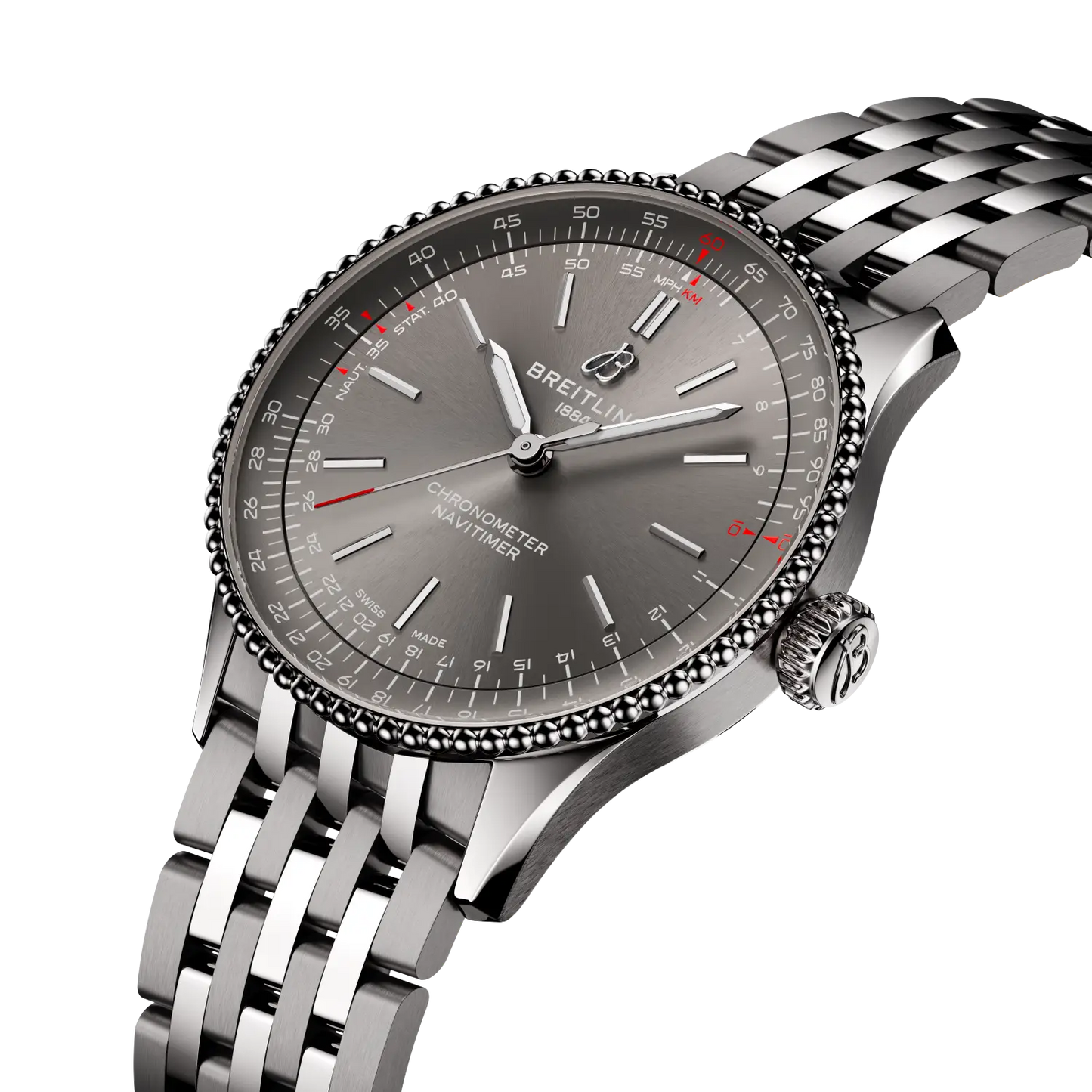 Breitling Navitimer Automatic 36 mm A17327381B1A1 – Perspektivansicht bei Juwelier Krebber in Mönchengladbach-Rheydt