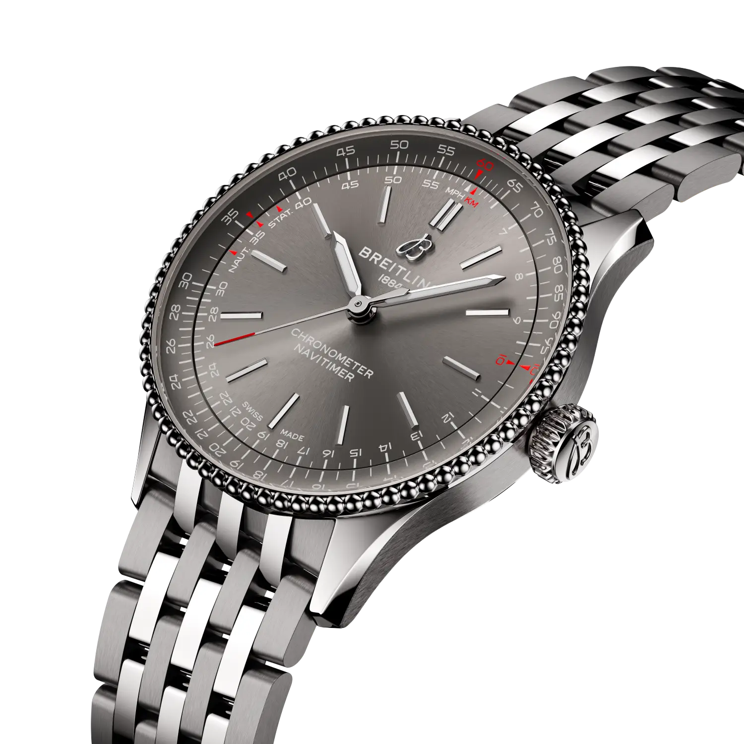 Breitling Navitimer Automatic 36 mm A17327381B1A1 – Perspektivansicht bei Juwelier Krebber in Mönchengladbach-Rheydt