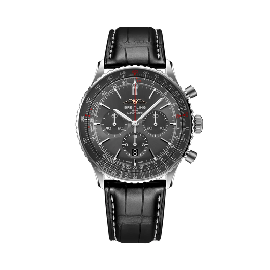 Breitling Navitimer B01 Chronograph 46 mm AB01376A1B1P1 – Vorderansicht bei Juwelier Krebber in Mönchengladbach-Rheydt