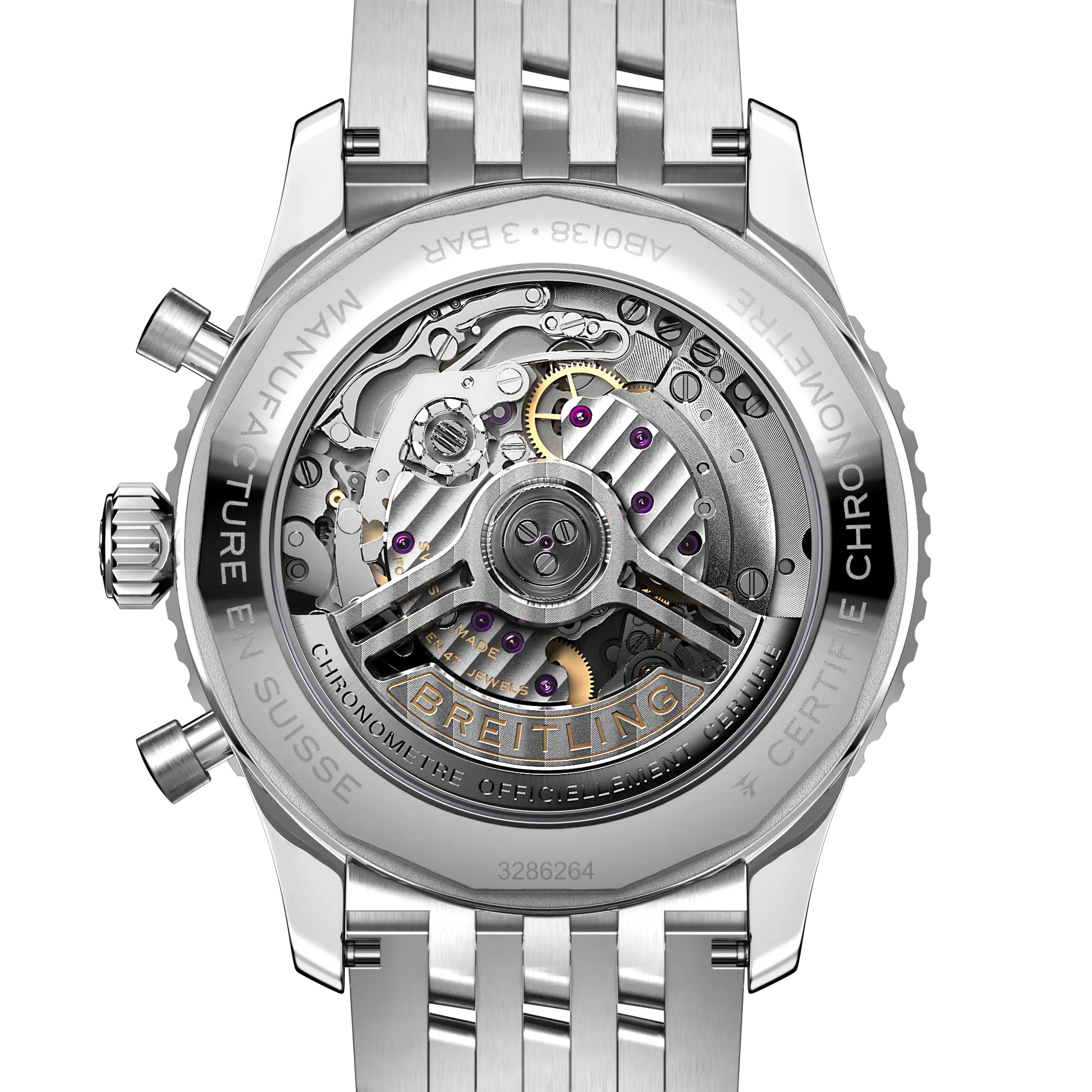 Breitling Navitimer B01 Chronograph 43 mm AB0138211B1A1 – Rückansicht bei Juwelier Krebber in Mönchengladbach-Rheydt