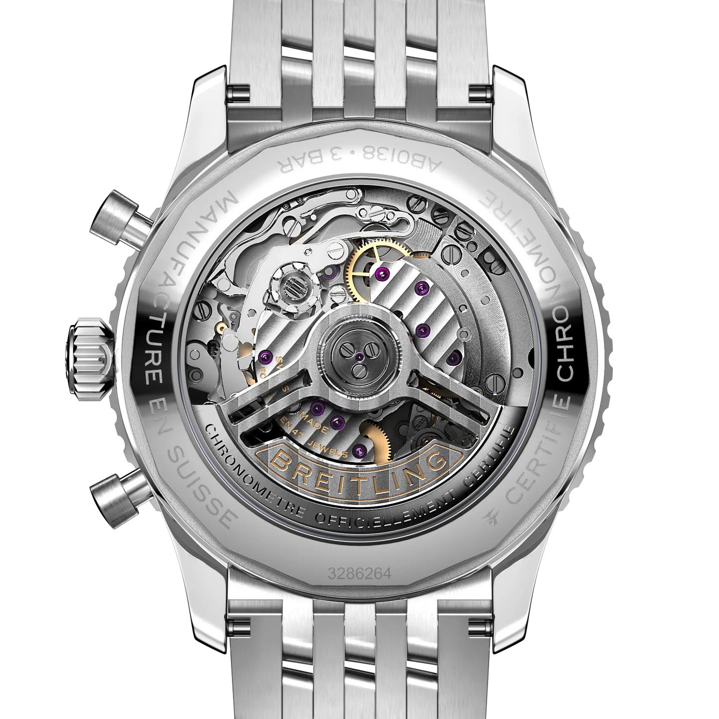 Breitling Navitimer B01 Chronograph 43 mm AB0138211B1A1 – Rückansicht bei Juwelier Krebber in Mönchengladbach-Rheydt
