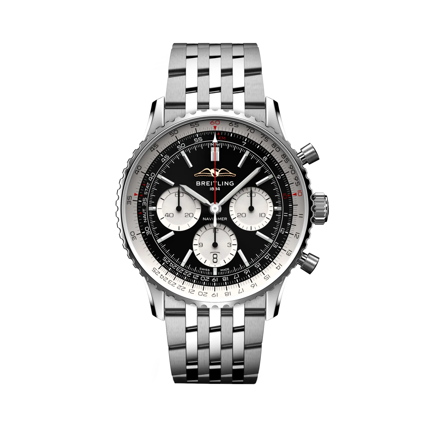 Breitling Navitimer B01 Chronograph 43 mm AB0138211B1A1 – Vorderansicht bei Juwelier Krebber in Mönchengladbach-Rheydt