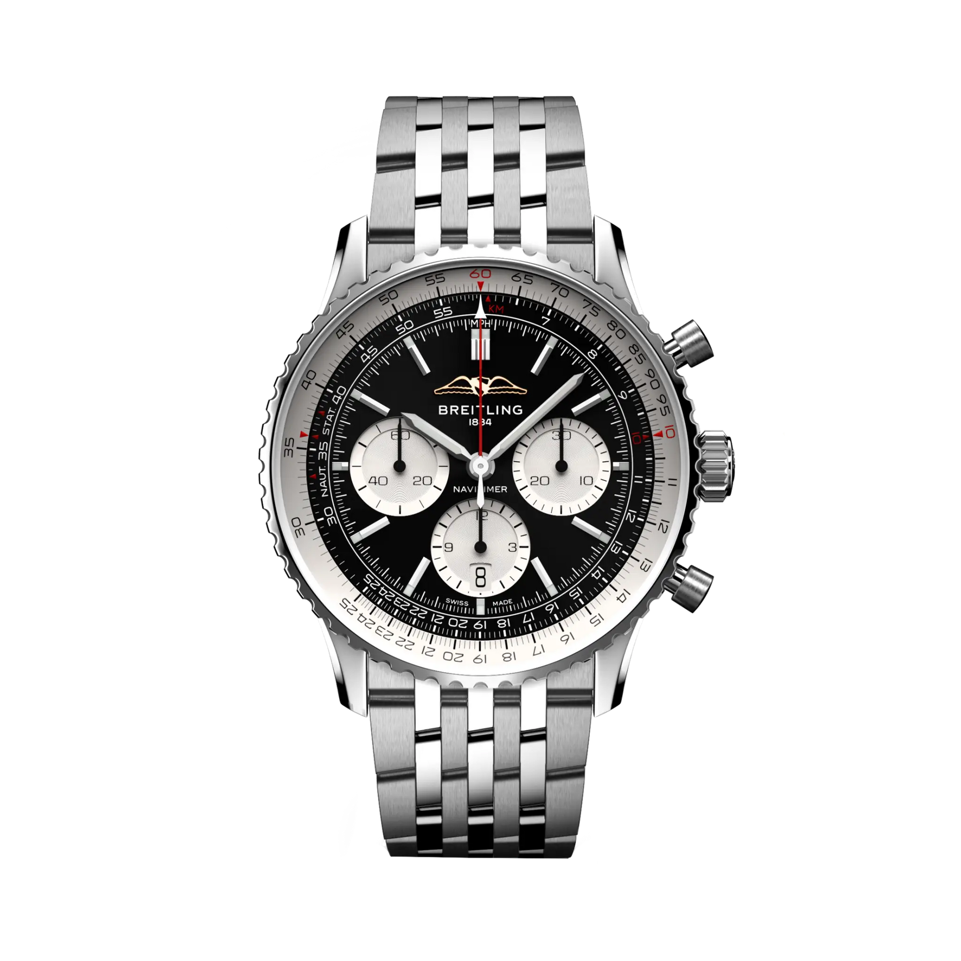 Breitling Navitimer B01 Chronograph 43 mm AB0138211B1A1 – Vorderansicht bei Juwelier Krebber in Mönchengladbach-Rheydt