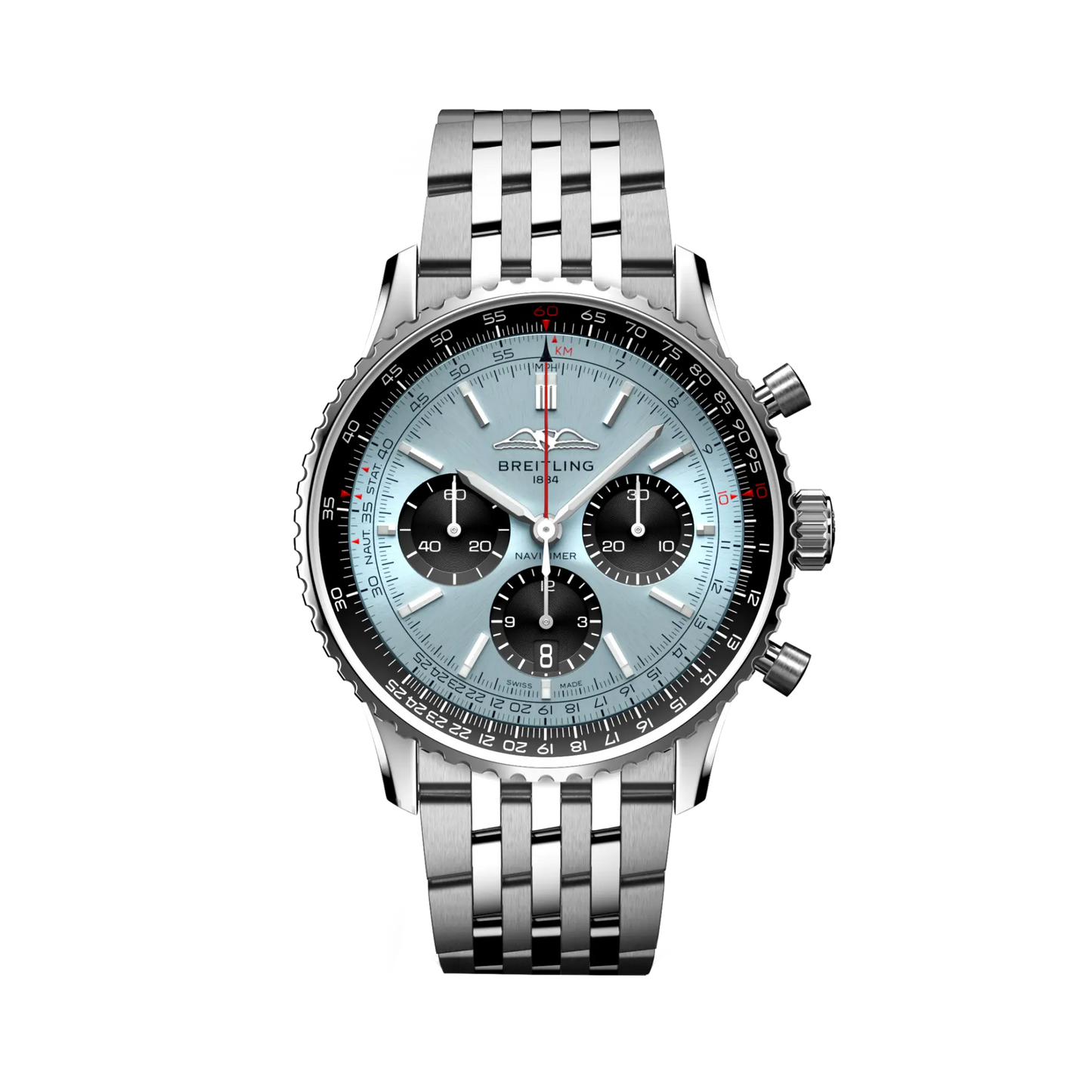 Breitling Navitimer B01 Chronograph 43 mm AB0138241C1A1 – Vorderansicht bei Juwelier Krebber in Mönchengladbach-Rheydt