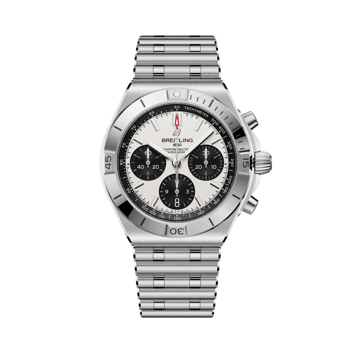 Chronomat B01 Chronograph 42 mm AB0158101A1A1 – Vorderansicht bei Juwelier Krebber in Mönchengladbach-Rheydt