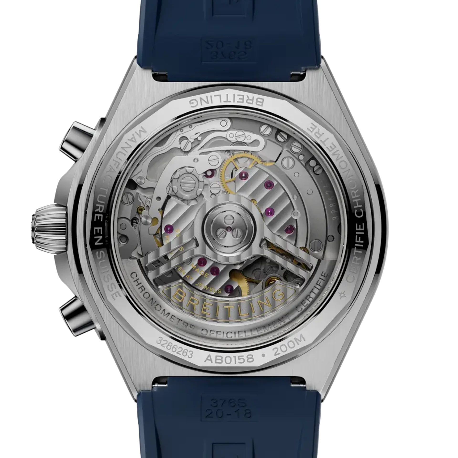 Breitling Chronomat B01 Chronograph 42 mm AB0158101C1S1 – Rückansicht bei Juwelier Krebber in Mönchengladbach-Rheydt