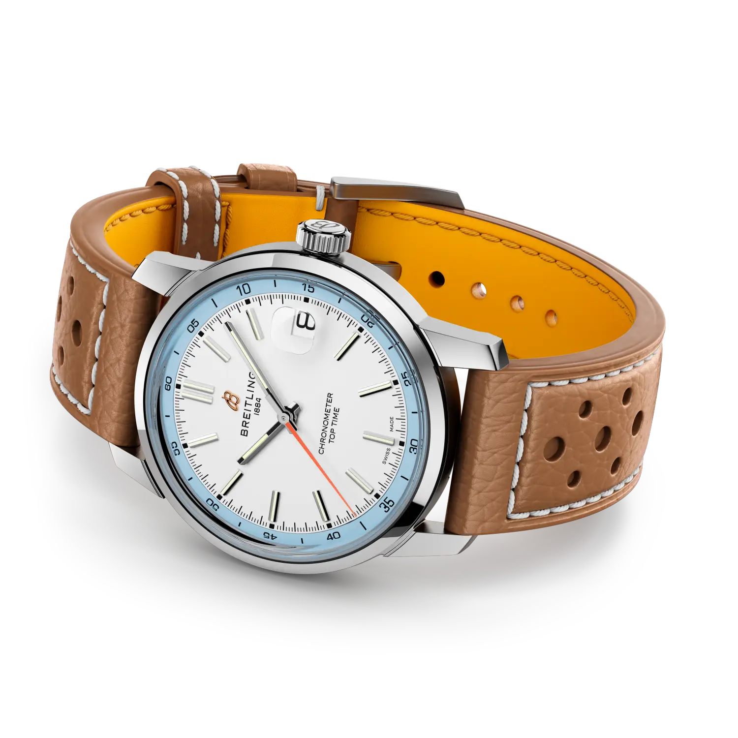 Breitling Top Time B31 38 mm AB3113281A1X1 – Ansicht von Gehäuse und Armband bei Juwelier Krebber in Mönchengladbach-Rheydt