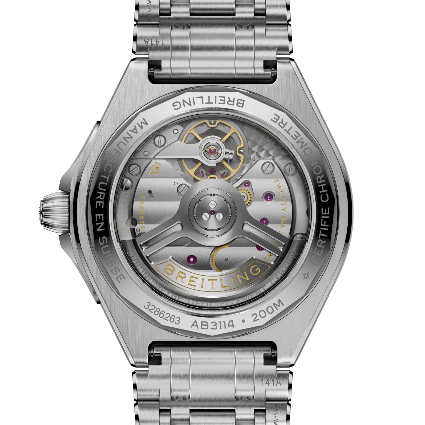 Breitling Chronomat B31 Automatic 40 mm AB3114101A1A1 – Rückansicht bei Juwelier Krebber in Mönchengladbach-Rheydt