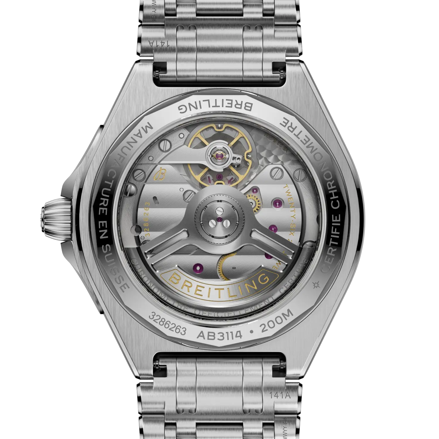 Breitling Chronomat B31 Automatic 40 mm AB3114101A1A1 – Rückansicht bei Juwelier Krebber in Mönchengladbach-Rheydt