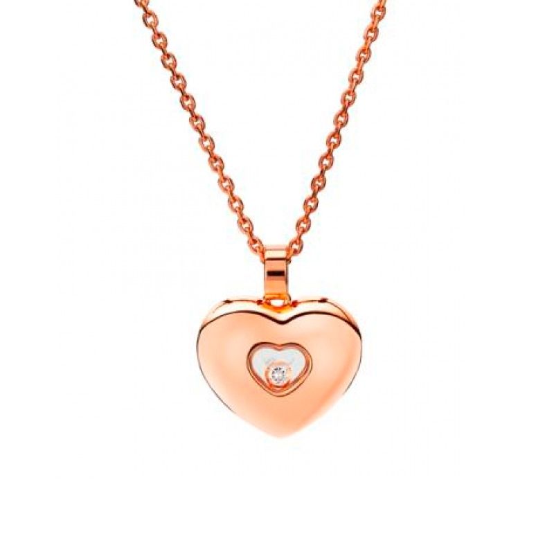 Chopard Happy Diamonds  Rose Gold Diamond Pendant 797417-5001 bei Juwelier Krebber Mönchengladbach-Rheydt