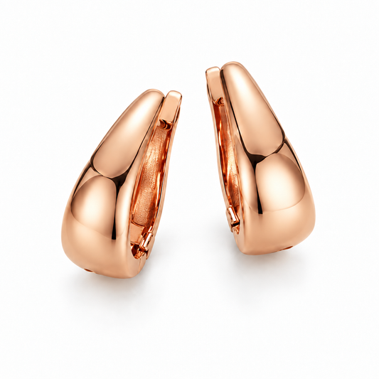 Krebber Essentials - Creolen aus 18 Karat Roségold