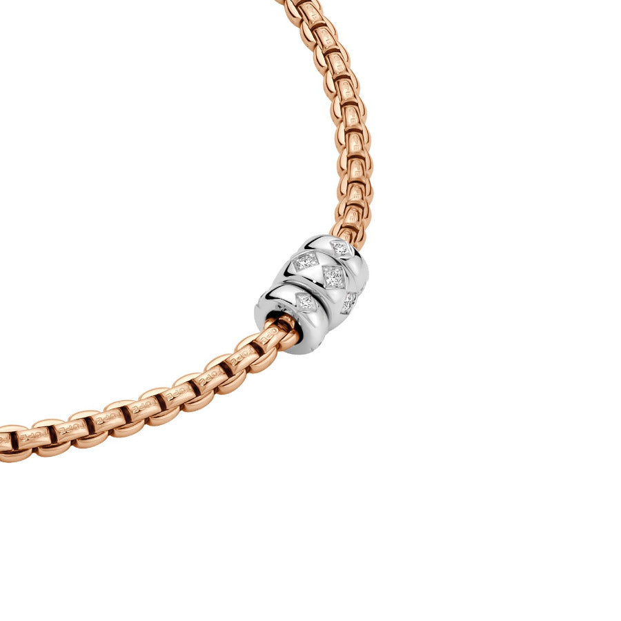 FOPE - Eka Collier mit Diamant-Pavé aus Roségold 45 cm bei Juwelier Krebber in Mönchengladbach-Rheydt