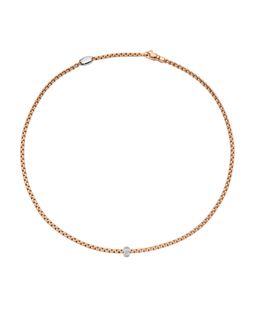 FOPE - Eka Collier mit Diamanten aus Roségold 45 cm bei Juwelier Krebber in Mönchengladbach-Rheydt