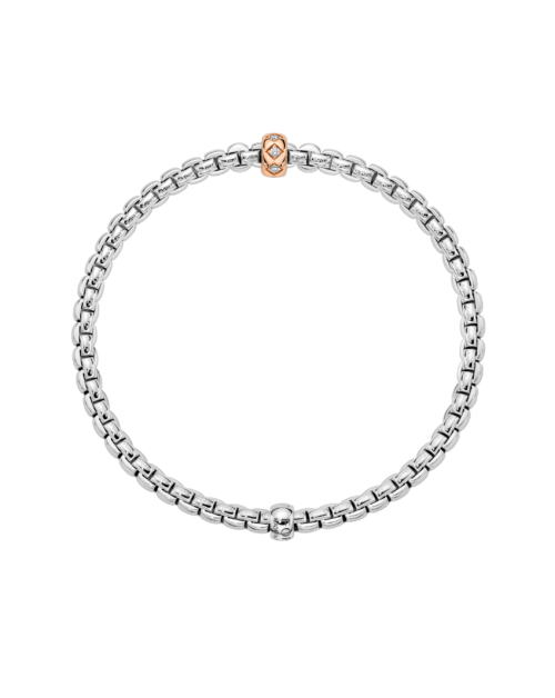 FOPE Flex'it Armband mit Diamanten in Rautenfassung bei Krebber in Rheydt