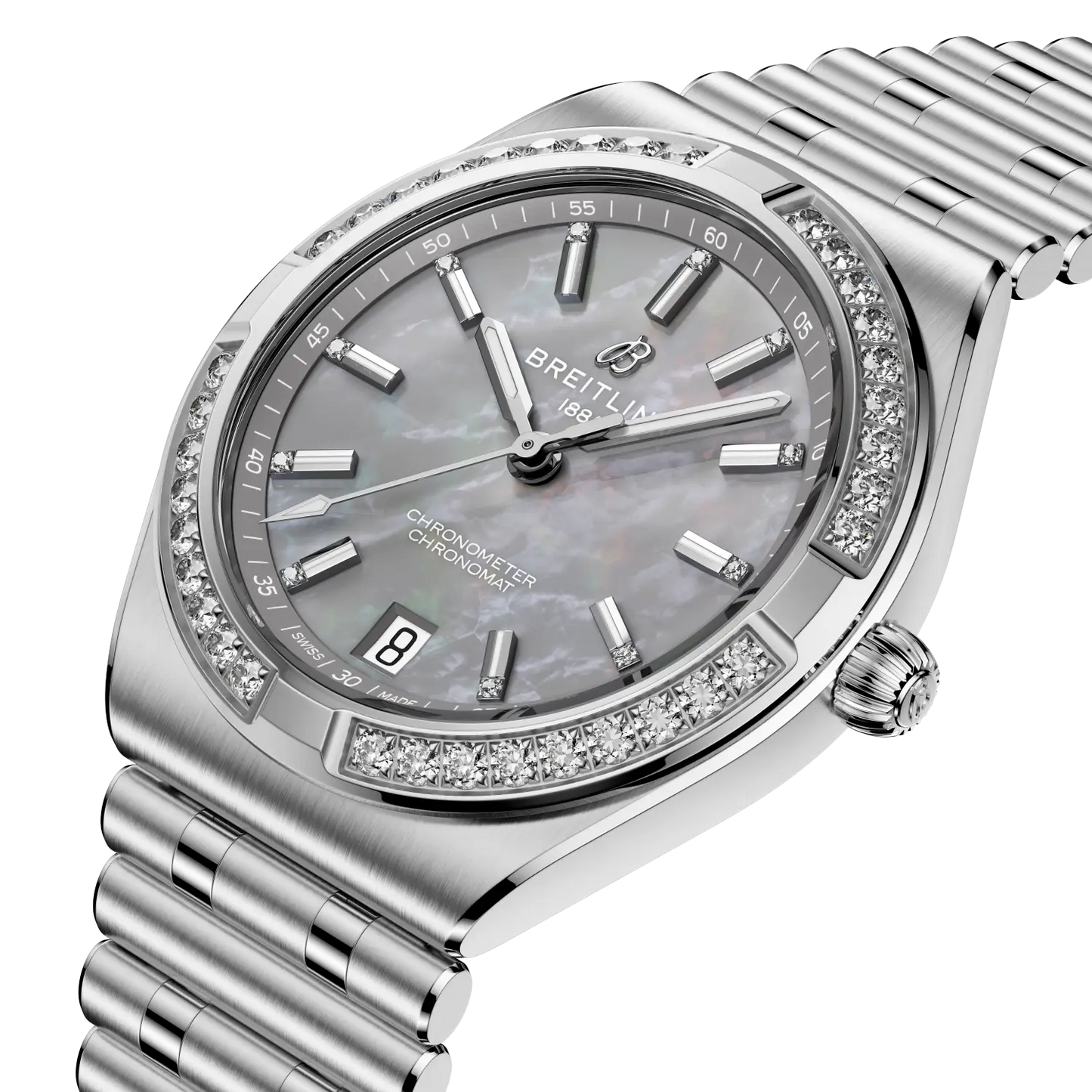Breitling Chronomat Automatic 36 mm A10320591G1A1 – Perspektivansicht bei Juwelier Krebber in Mönchengladbach-Rheydt