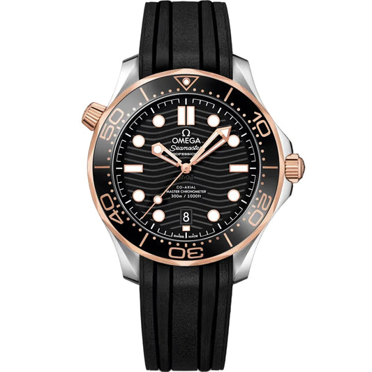 OMEGA Seamaster Diver 300M Co-Axial Master Chronometer 42 mm Herrenuhr Vorderansicht Referenz 210.22.42.20.01.002