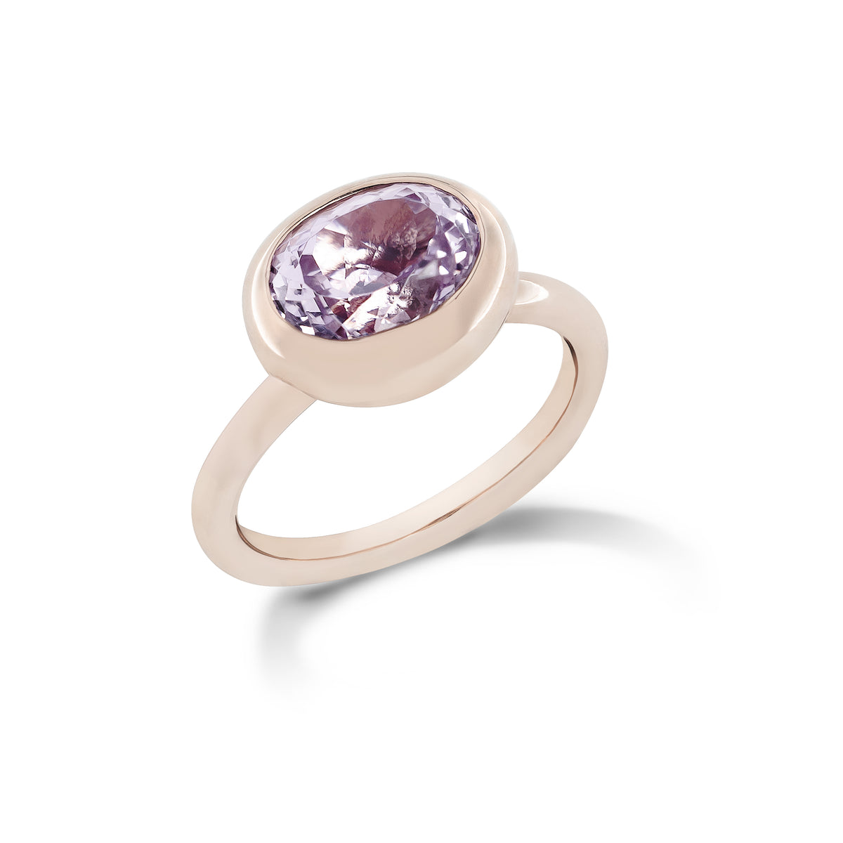 Krebber Colors Ring mit Kunzit aus 18 Karat Gold bei Juwelier Krebber in Mönchengladbach-Rheydt – Produktabbildung