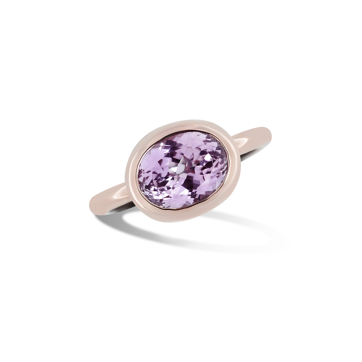 Krebber Colors Ring mit Kunzit aus 18 Karat Gold bei Juwelier Krebber in Mönchengladbach-Rheydt – Weitere Produktansicht