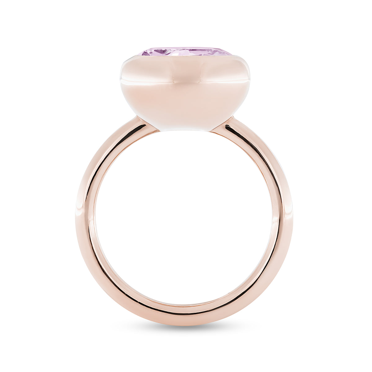Krebber Colors Ring mit Kunzit aus 18 Karat Gold bei Juwelier Krebber in Mönchengladbach-Rheydt – Dritte Produktansicht