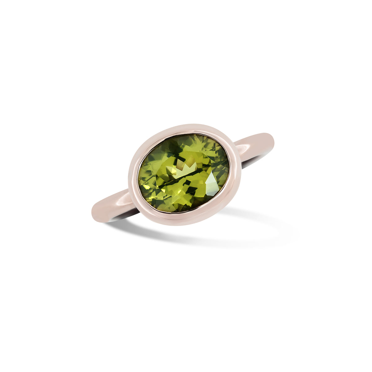 Krebber Colors Ring mit Peridot aus 18 Karat Gold bei Juwelier Krebber in Mönchengladbach-Rheydt – Weitere Produktansicht