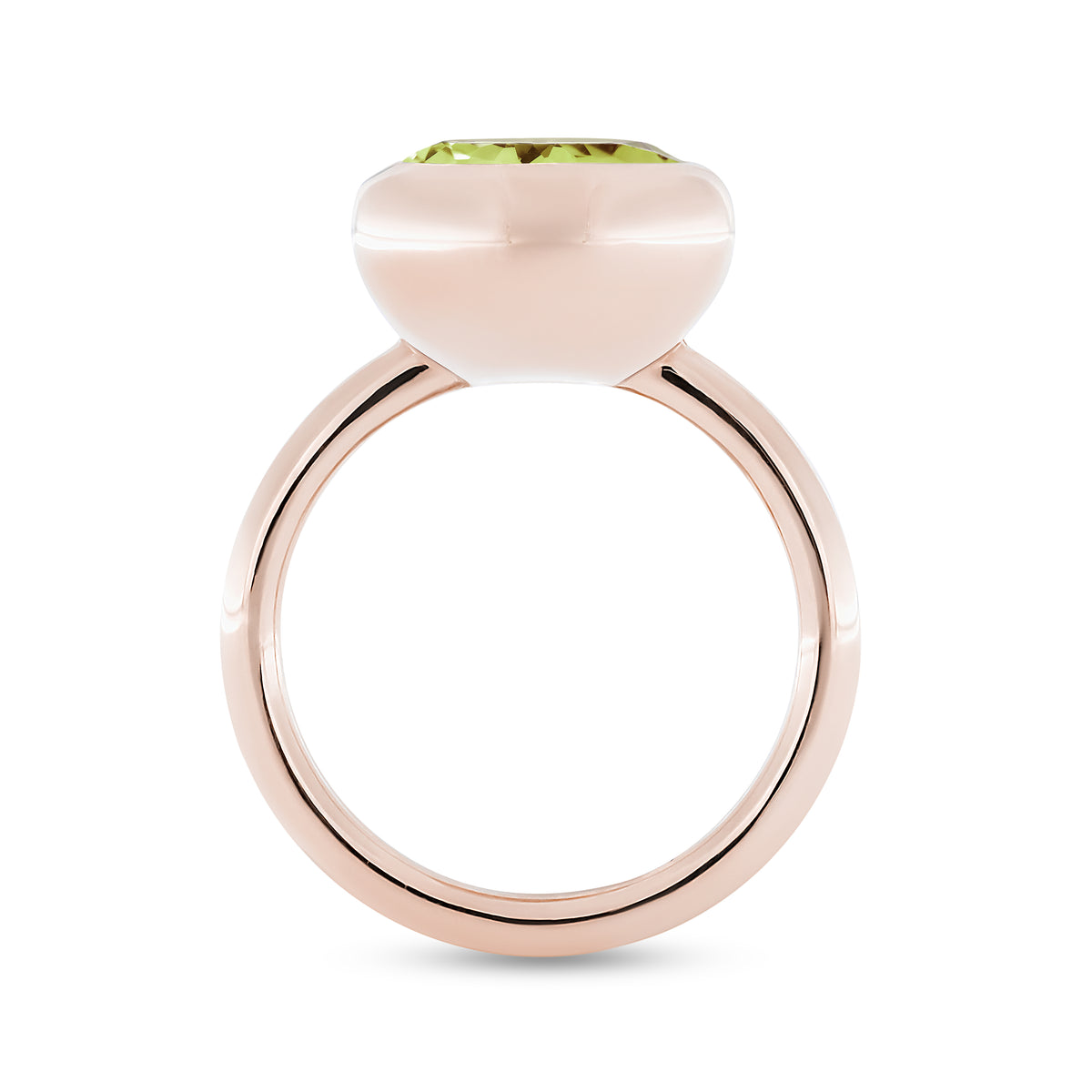 Krebber Colors Ring mit Peridot aus 18 Karat Gold bei Juwelier Krebber in Mönchengladbach-Rheydt – Dritte Produktansicht