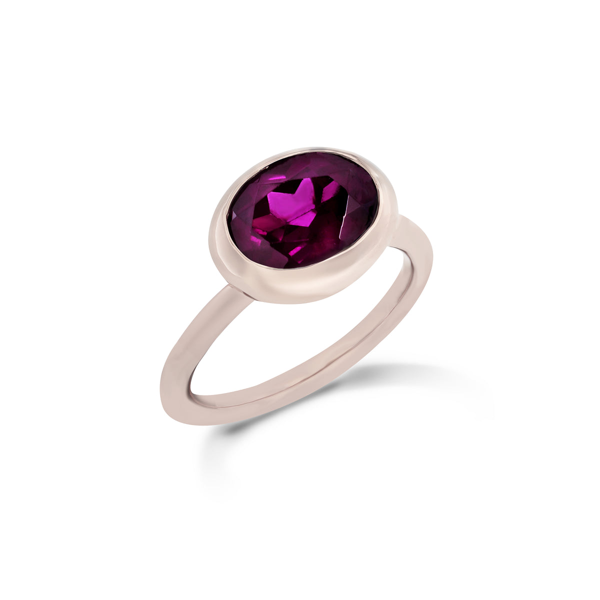Krebber Colors Ring mit Rhodolit aus 18 Karat Gold bei Juwelier Krebber in Mönchengladbach-Rheydt – Produktabbildung