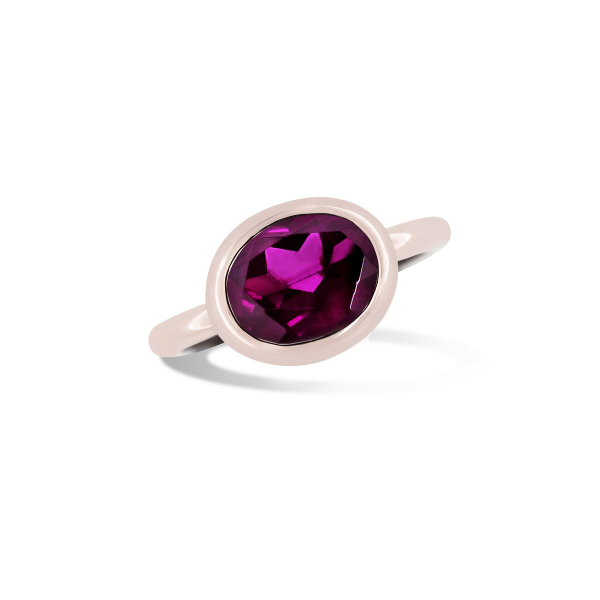 Krebber Colors Ring mit Rhodolit aus 18 Karat Gold bei Juwelier Krebber in Mönchengladbach-Rheydt – Weitere Produktansicht
