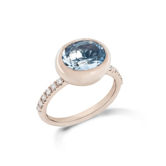 Krebber Colors Ring mit Topas aus 18 Karat Gold bei Juwelier Krebber in Mönchengladbach-Rheydt – Produktabbildung