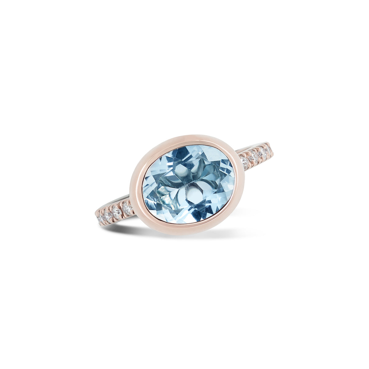 Krebber Colors Ring mit Topas aus 18 Karat Gold bei Juwelier Krebber in Mönchengladbach-Rheydt – Weitere Produktansicht