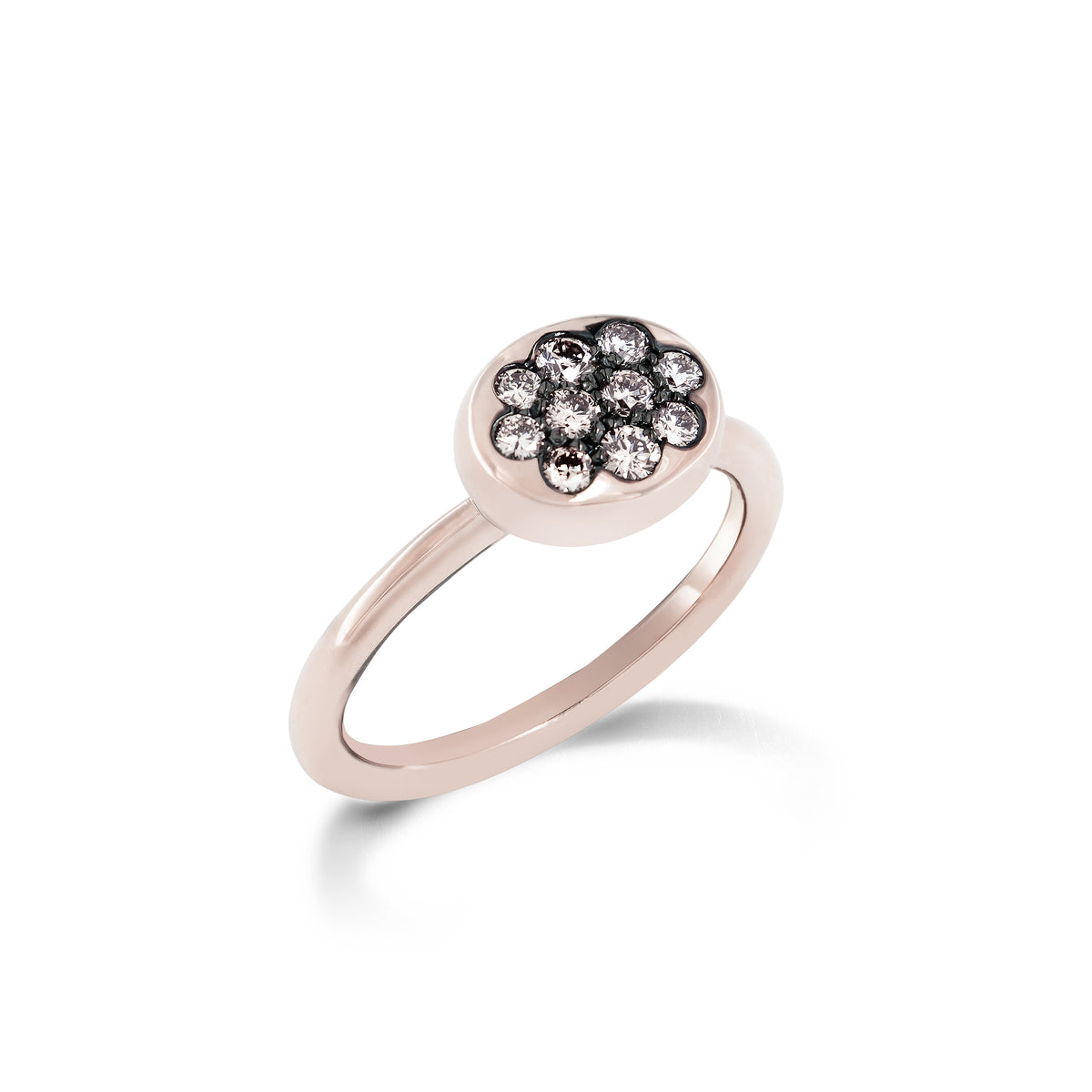 Krebber Colors Ring mit braunen Diamanten aus 18 Karat Gold bei Juwelier Krebber in Mönchengladbach-Rheydt – Produktabbildung