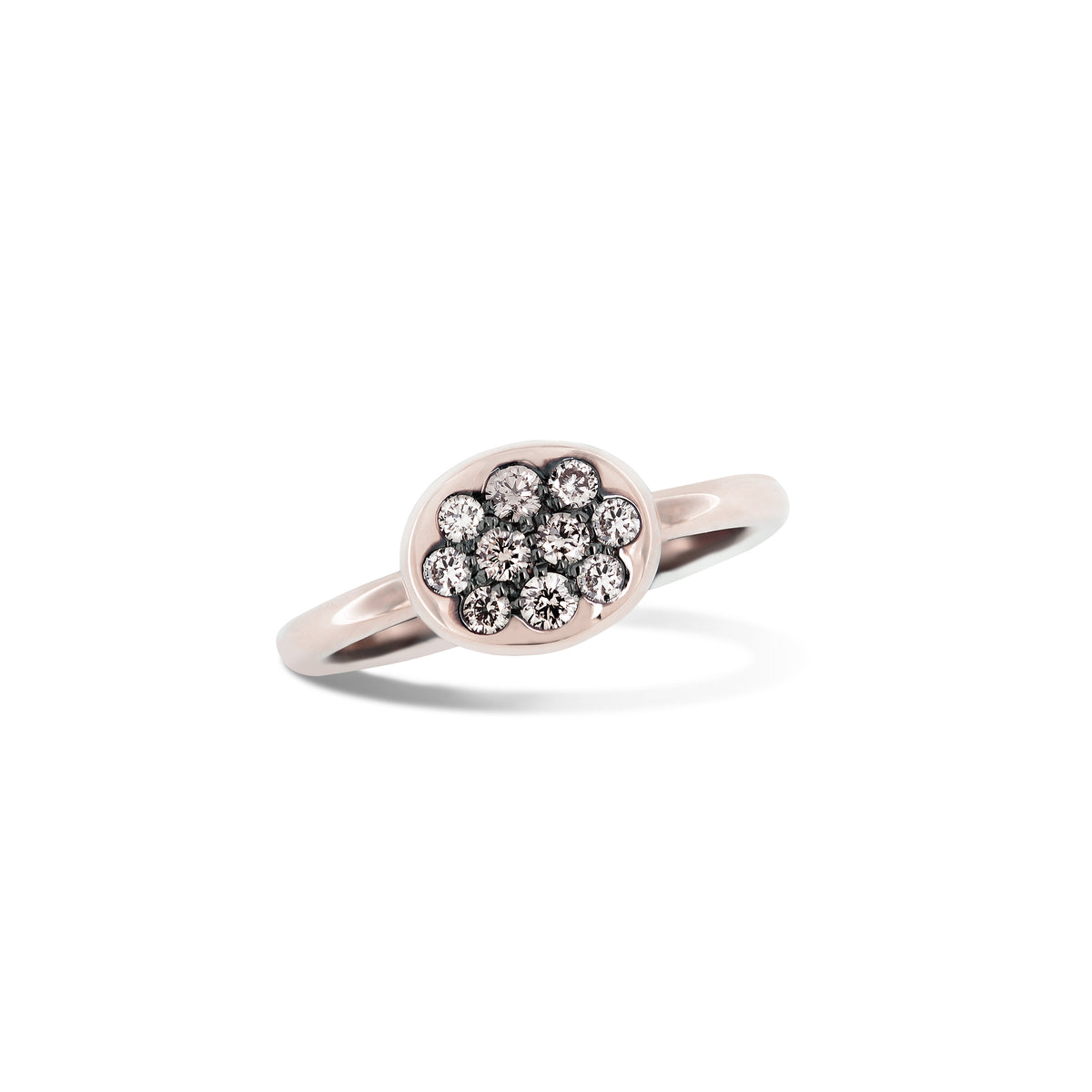 Krebber Colors Ring mit braunen Diamanten aus 18 Karat Gold bei Juwelier Krebber in Mönchengladbach-Rheydt – Weitere Produktansicht