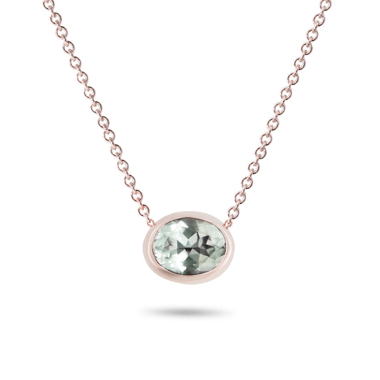 Krebber Colors Collier mit Prasiolith aus 18 Karat Gold bei Juwelier Krebber in Mönchengladbach-Rheydt – Produktabbildung