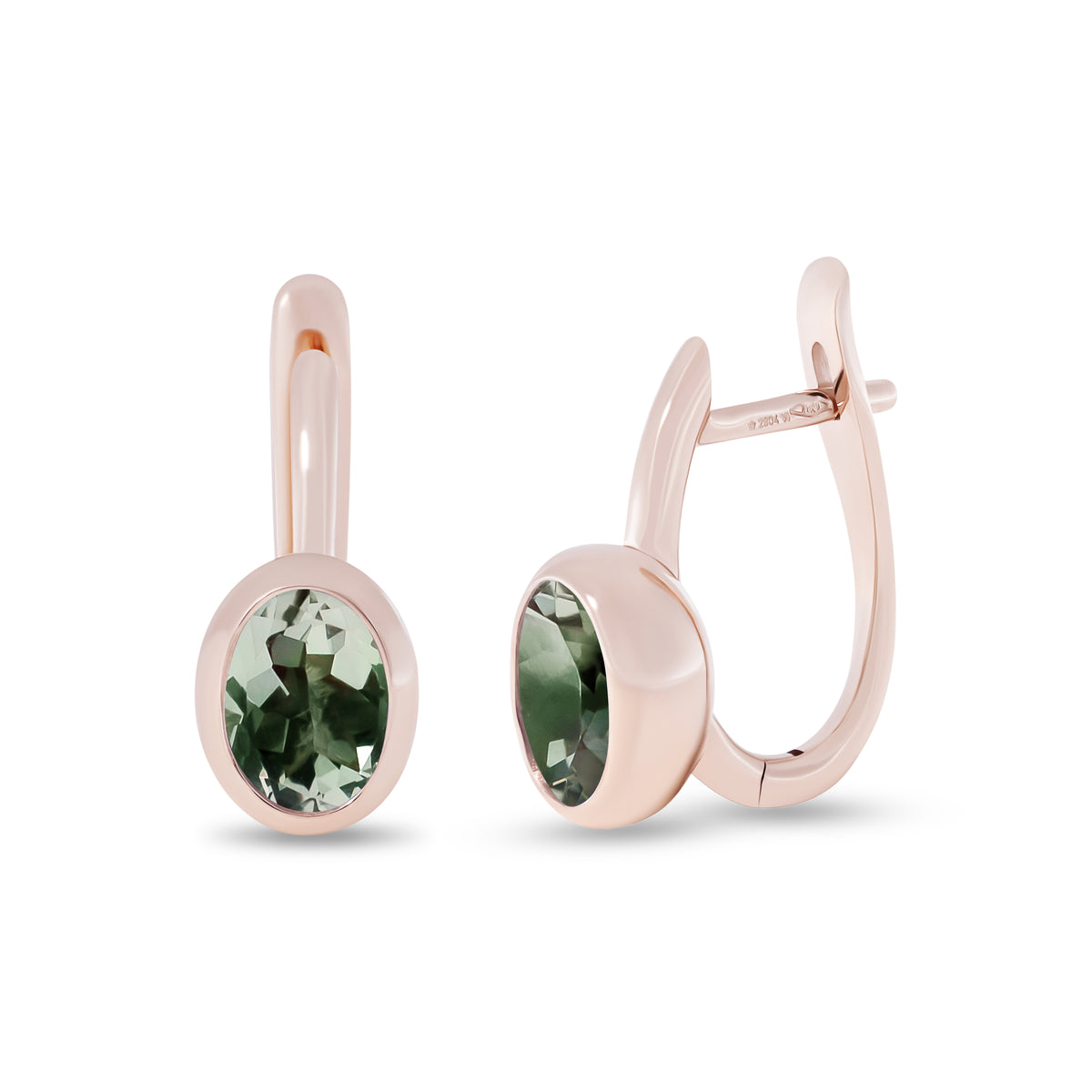 Krebber Colors Ohrhänger mit Prasiolith aus 18 Karat Gold bei Juwelier Krebber in Mönchengladbach-Rheydt – Produktabbildung