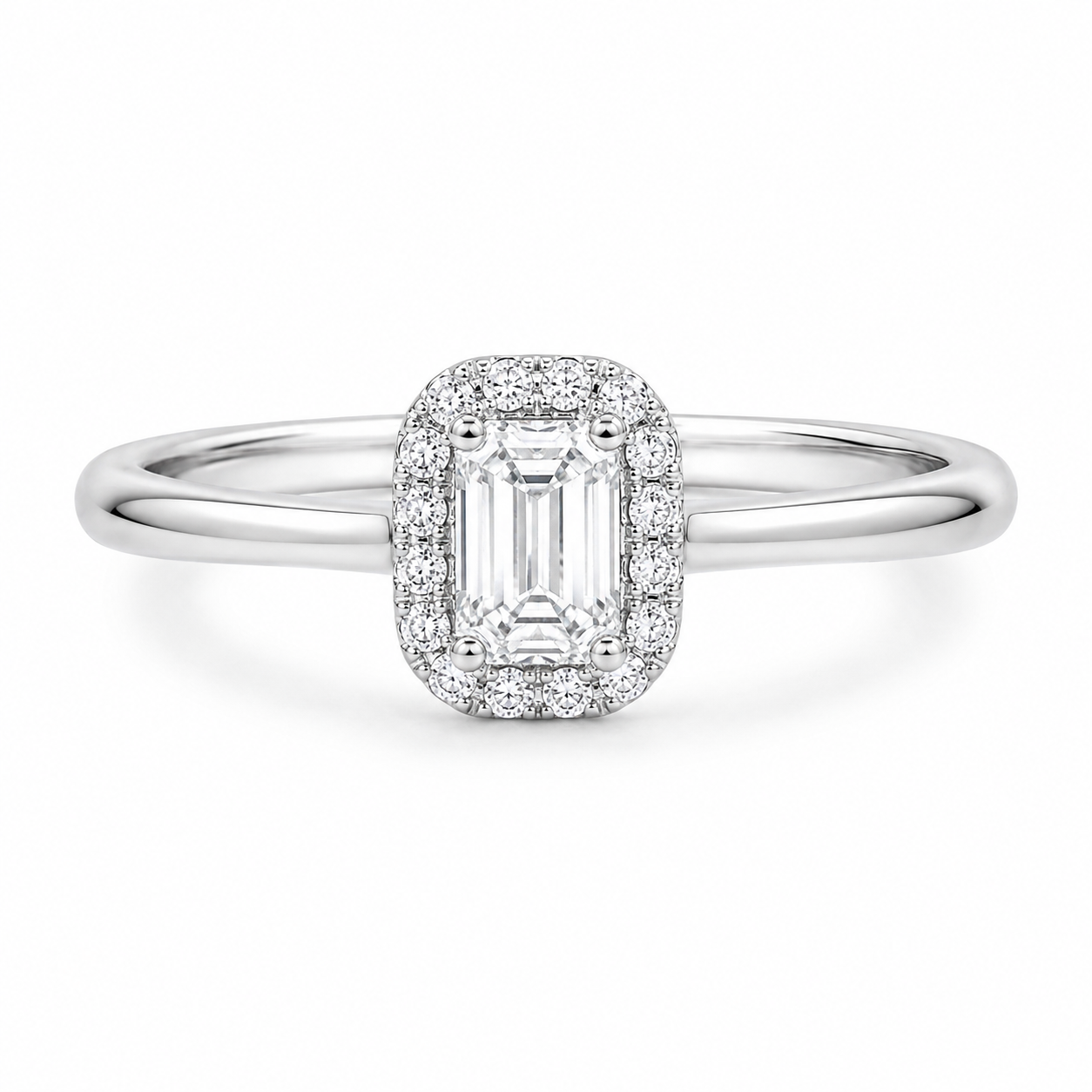 Leo Wittwer Halo Verlobungsring Brillantring bei Juwelier Krebber in Mönchengladbach-Rheydt.