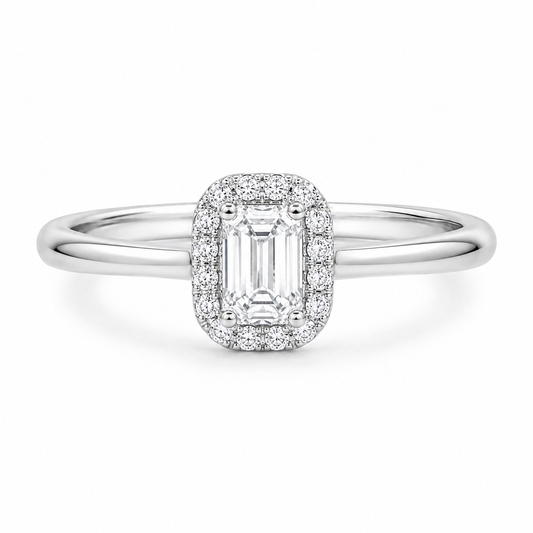 Leo Wittwer Halo Verlobungsring Brillantring bei Juwelier Krebber in Mönchengladbach-Rheydt.