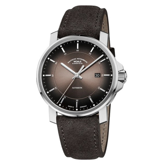 Mühle Glashütte 29er Casual Samtbraun M1-25-78-300-VLB Uhr Juwelier Krebber Mönchengladbach Rheydt