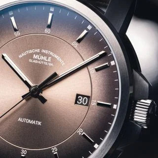 Mühle Glashütte 29er Casual Samtbraun M1-25-78-300-VLB Uhr Juwelier Krebber Mönchengladbach Rheydt