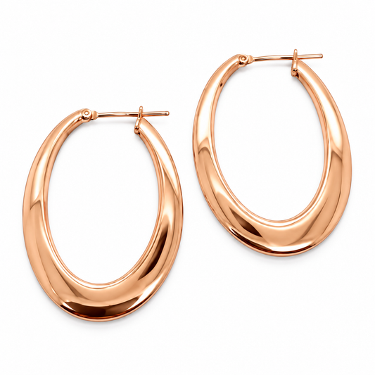 Krebber Essentials - Creolen aus 18 Karat Gold