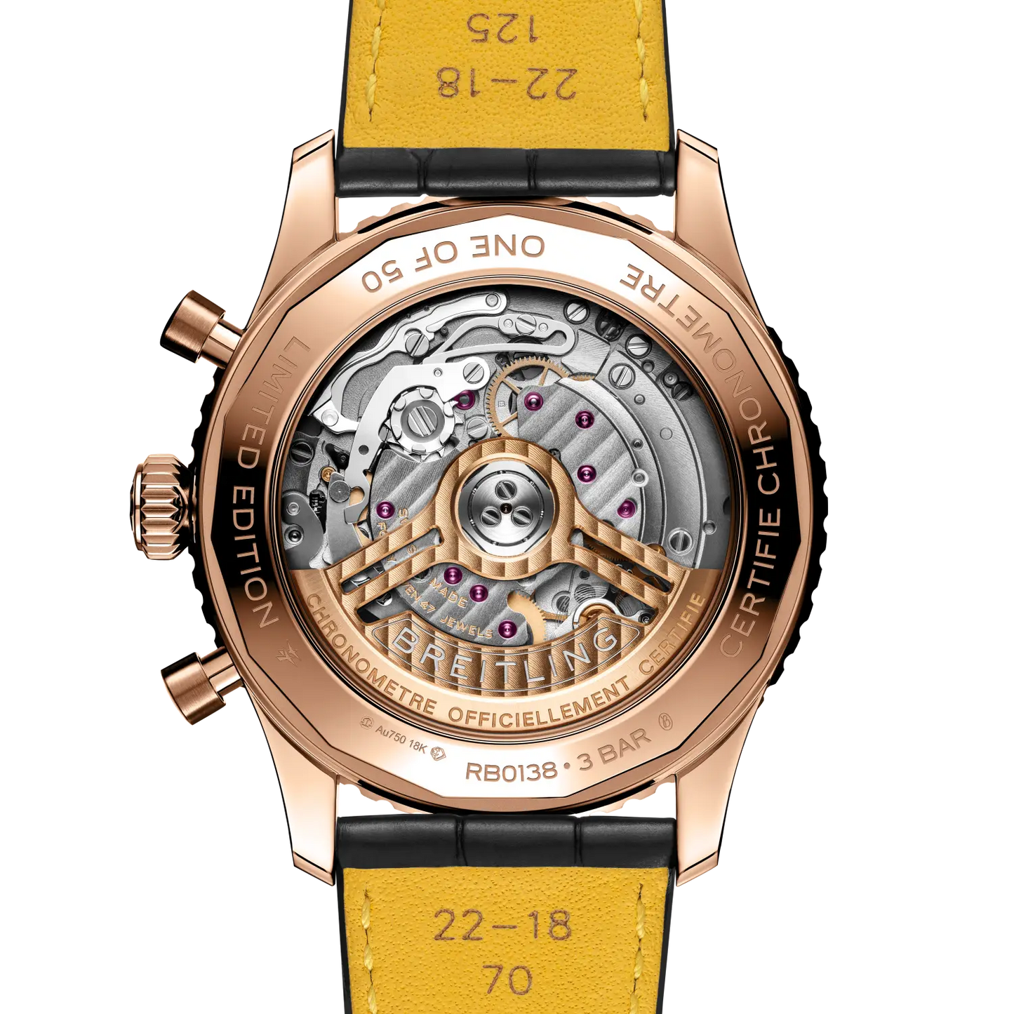 Breitling Navitimer B01 Chronograph 43 mm RB0138A11B1P1 – Rückansicht bei Juwelier Krebber in Mönchengladbach-Rheydt