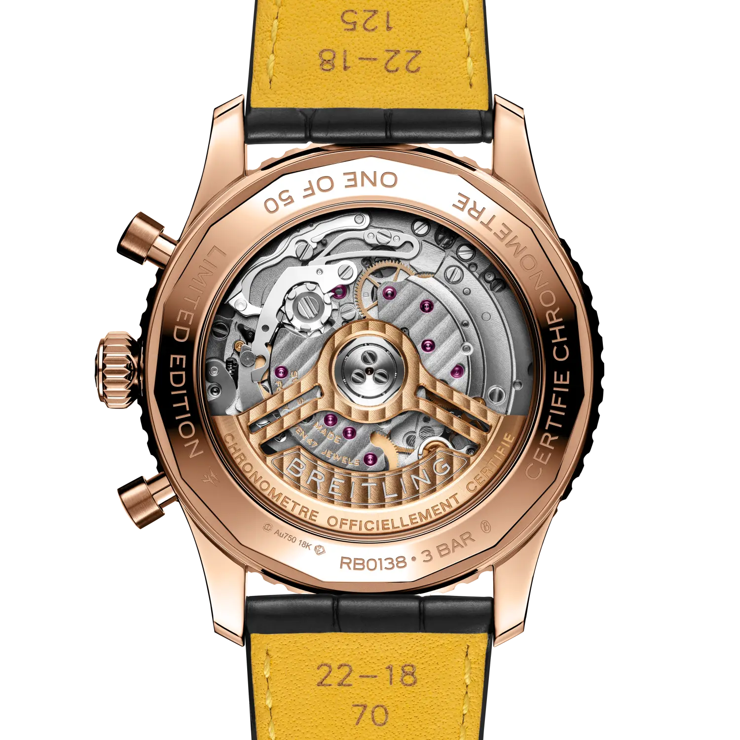 Breitling Navitimer B01 Chronograph 43 mm RB0138A11B1P1 – Rückansicht bei Juwelier Krebber in Mönchengladbach-Rheydt