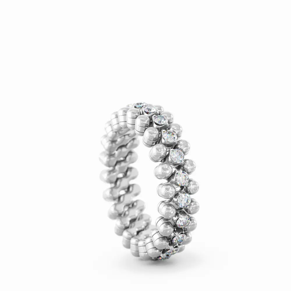 Serafino Consoli Multisize-Ring Weißgold Diamanten Schmuck Juwelier Krebber Mönchengladbach-Rheydt