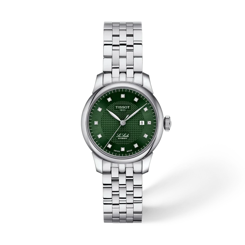 Tissot Le Locle 29 mm, Zifferblatt Grün, Referenz T006.207.11.096.00, bei Juwelier Krebber in Mönchengladbach-Rheydt