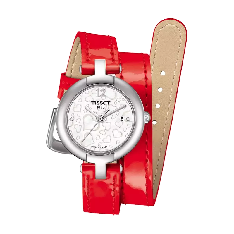 Tissot Pinky Valentine’s Day, Zifferblatt Perlmutt, Referenz T084.210.16.117.00, bei Juwelier Krebber in Mönchengladbach-Rheydt