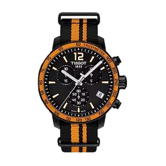 Tissot Quickster Chronograph, Zifferblatt Schwarz, Referenz T095.417.37.057.00, bei Juwelier Krebber in Mönchengladbach-Rheydt