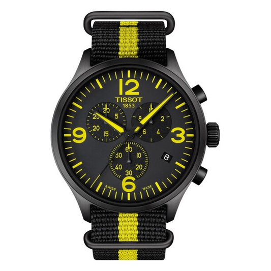 Tissot Chrono XL Tour de France 45 mm, Zifferblatt Schwarz, Referenz T116.617.37.057.00, bei Juwelier Krebber in Mönchengladbach-Rheydt