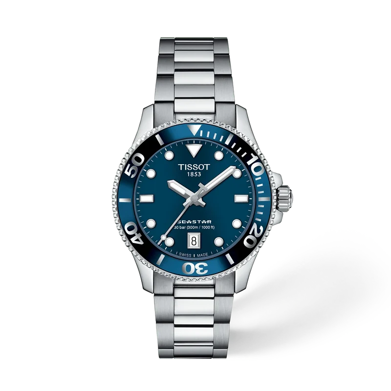 Tissot Seastar 1000 36 mm, Zifferblatt Blau, Referenz T120.210.11.041.00, bei Juwelier Krebber in Mönchengladbach-Rheydt