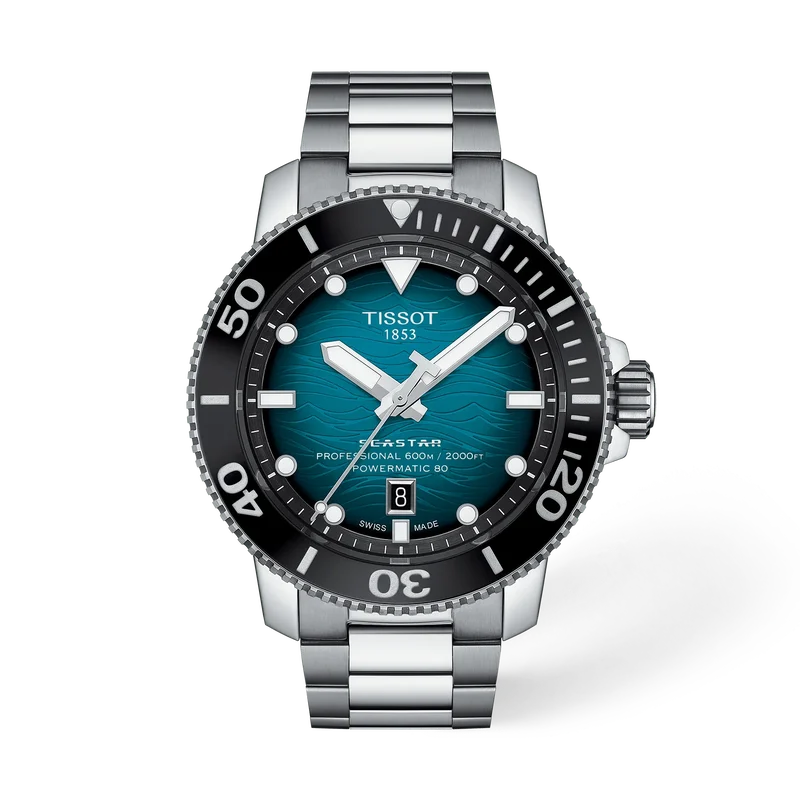 Tissot Seastar 2000 Professional Powermatic 80 46 mm, Zifferblatt Blau, Referenz T120.607.11.041.00, bei Juwelier Krebber in Mönchengladbach-Rheydt