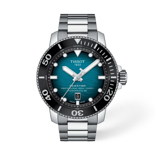 Tissot Seastar 2000 Professional Powermatic 80 46 mm, Zifferblatt Blau, Referenz T120.607.11.041.00, bei Juwelier Krebber in Mönchengladbach-Rheydt