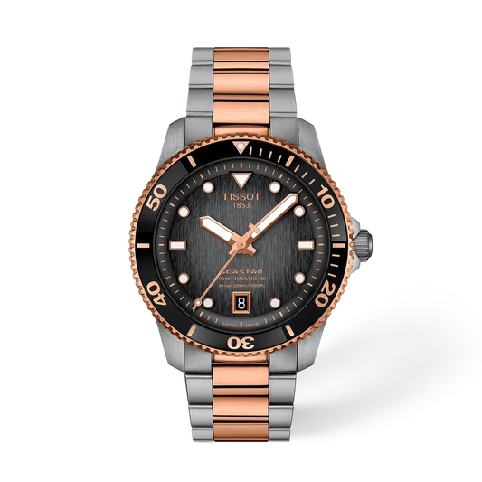 Tissot Seastar 1000 Powermatic 80 40 mm, Zifferblatt Grau, Referenz T120.807.22.051.01, bei Juwelier Krebber in Mönchengladbach-Rheydt