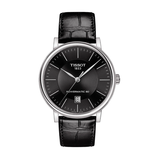 Tissot Carson Premium Powermatic 80 40 mm, Zifferblatt Schwarz, Referenz T122.407.16.051.00, bei Juwelier Krebber in Mönchengladbach-Rheydt